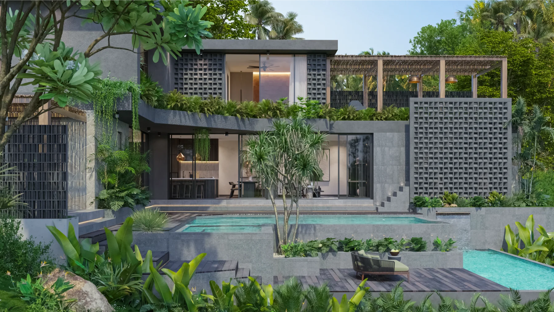 Modern 4-Bedroom Villa for Sale in Bali with 2 private Pools